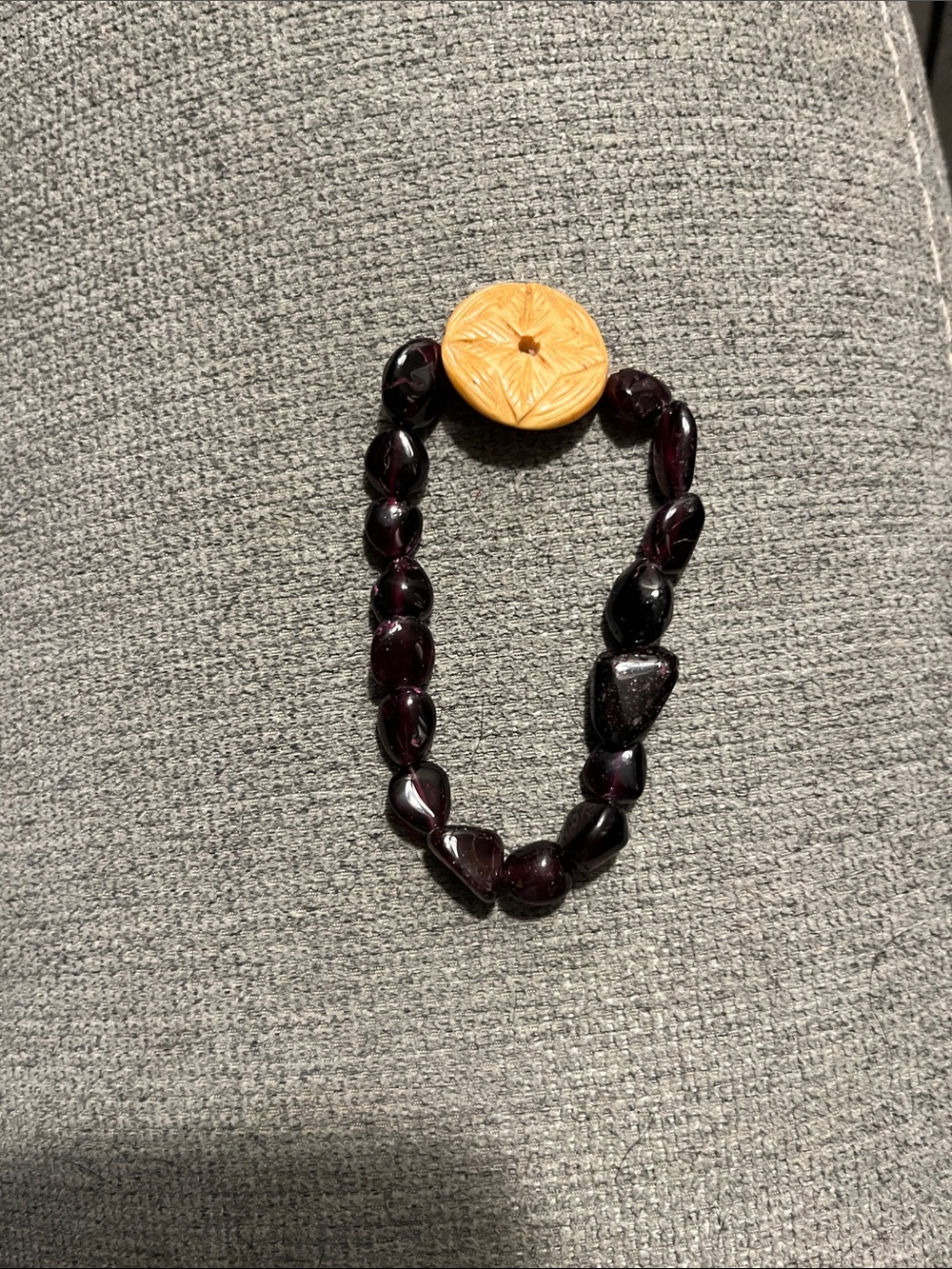 Brown Beaded Statement Bracelet Like New